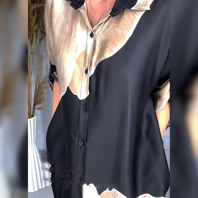 Robe Tempérament Boutonné Mode Chemise