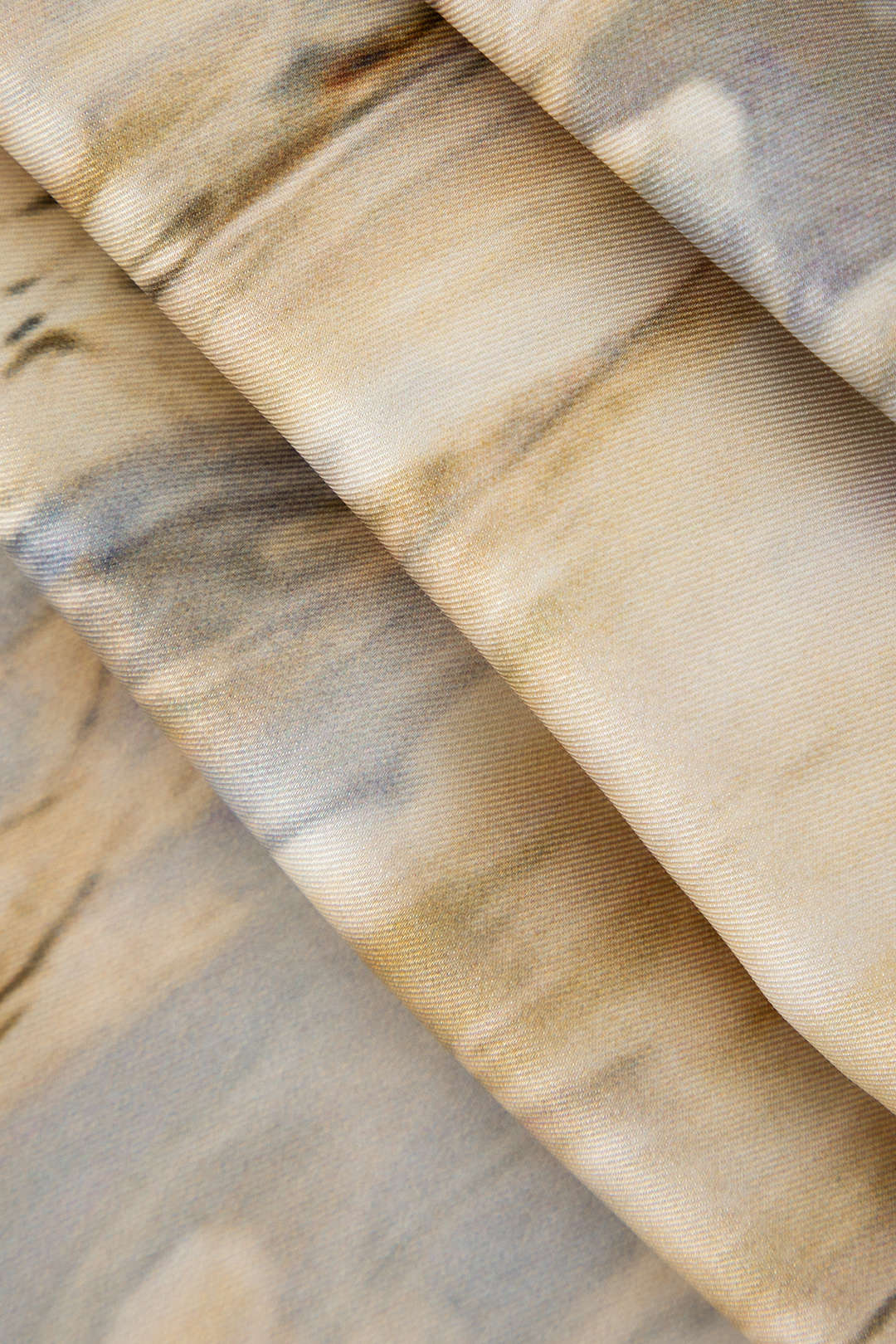 Inna Pantalons Droits Taille Haute avec Imprimé Marbré