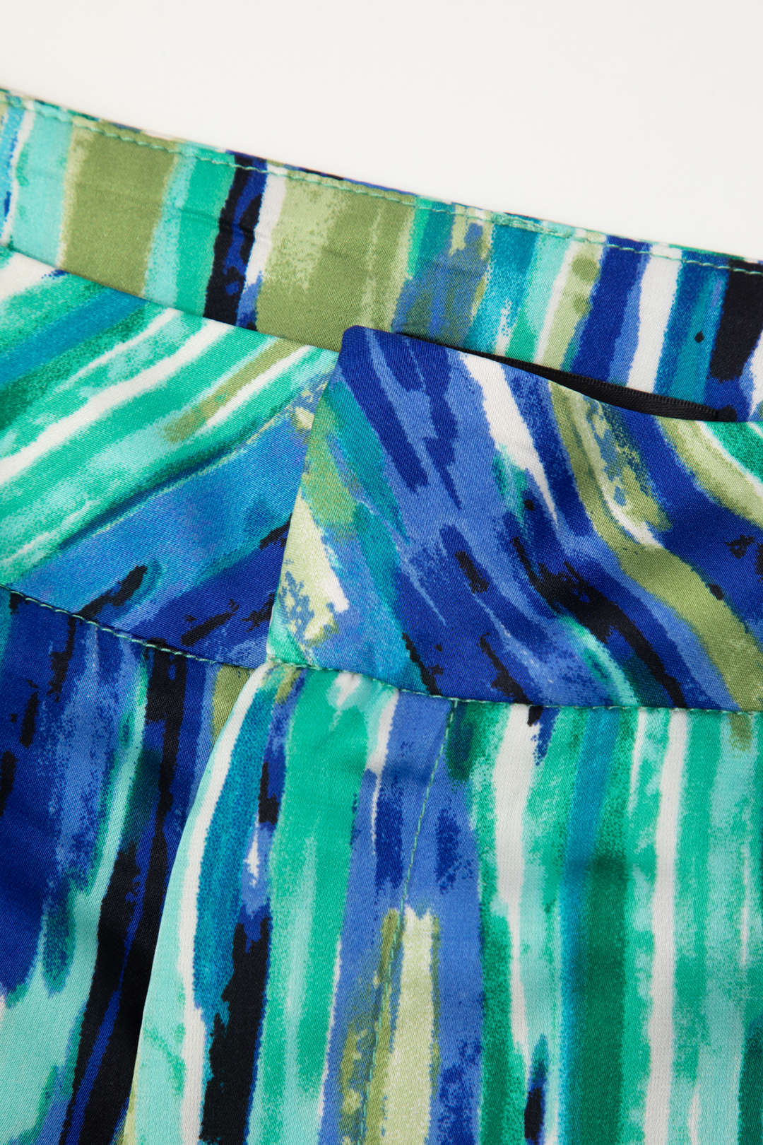 Inna Pantalons Droits Taille Haute avec Imprimé Marbré