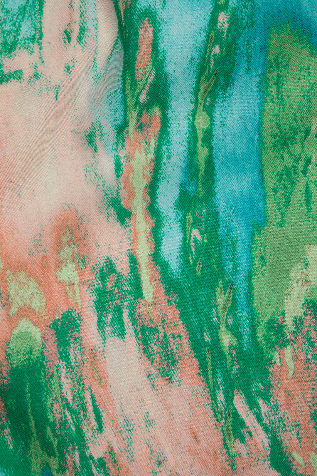 Inna Pantalons Droits Taille Haute avec Imprimé Marbré