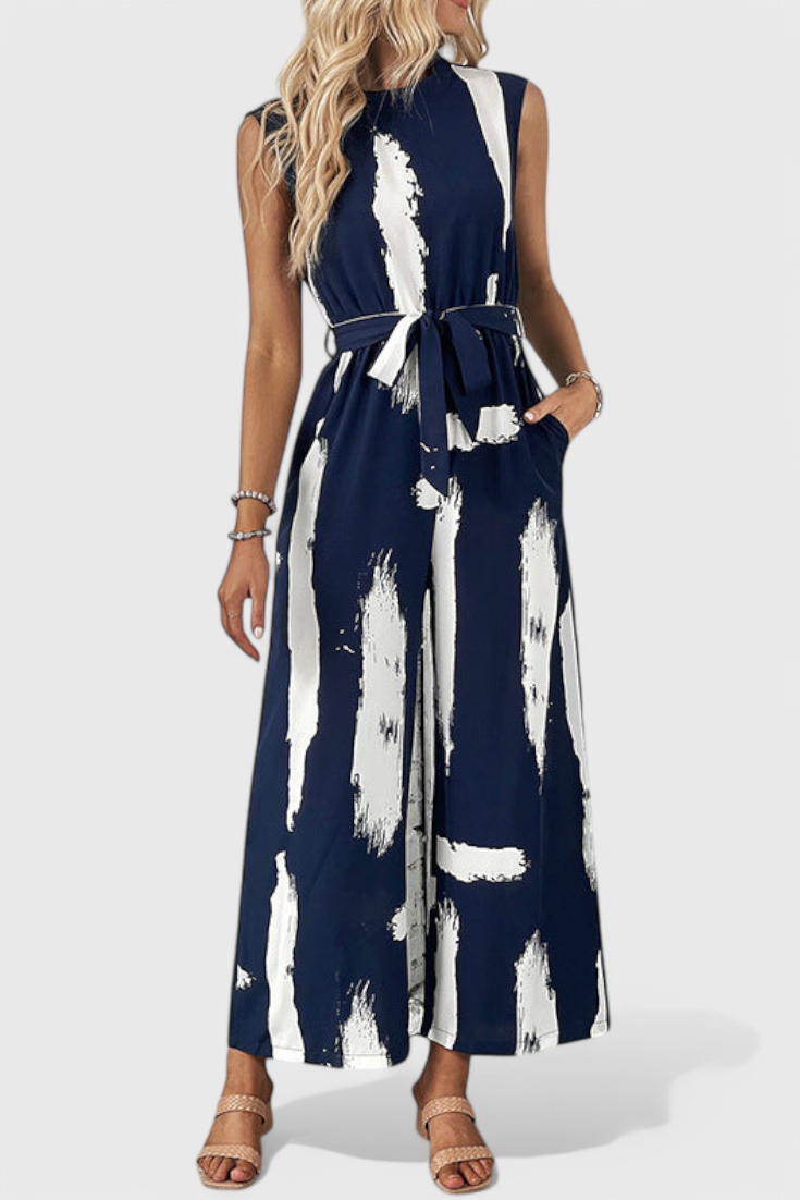 Mono Zola à Jambes Larges Imprimé