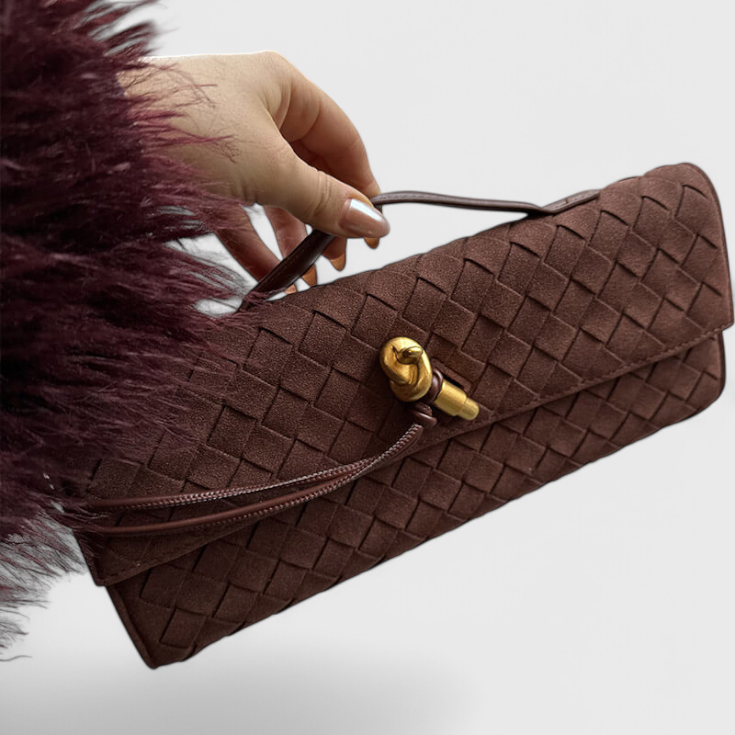 Melanie Sac à Bandoulière Classique en Daim