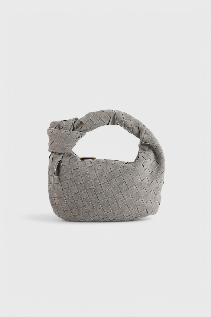 Sac Mini Remi Tissé avec Détail de Nœud