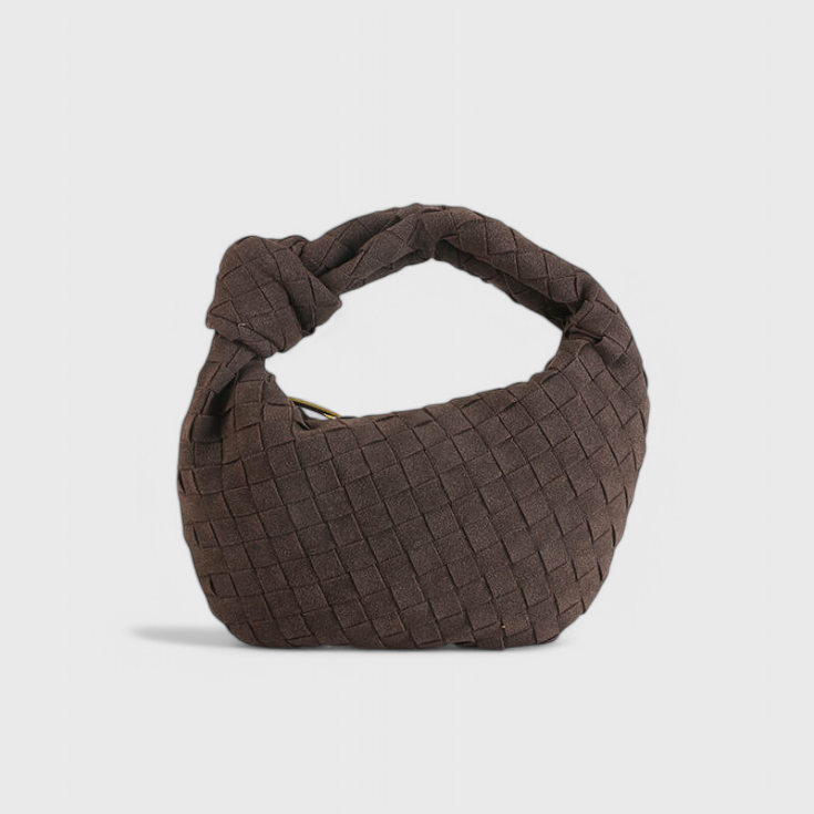 Sac Mini Remi Tissé avec Détail de Nœud
