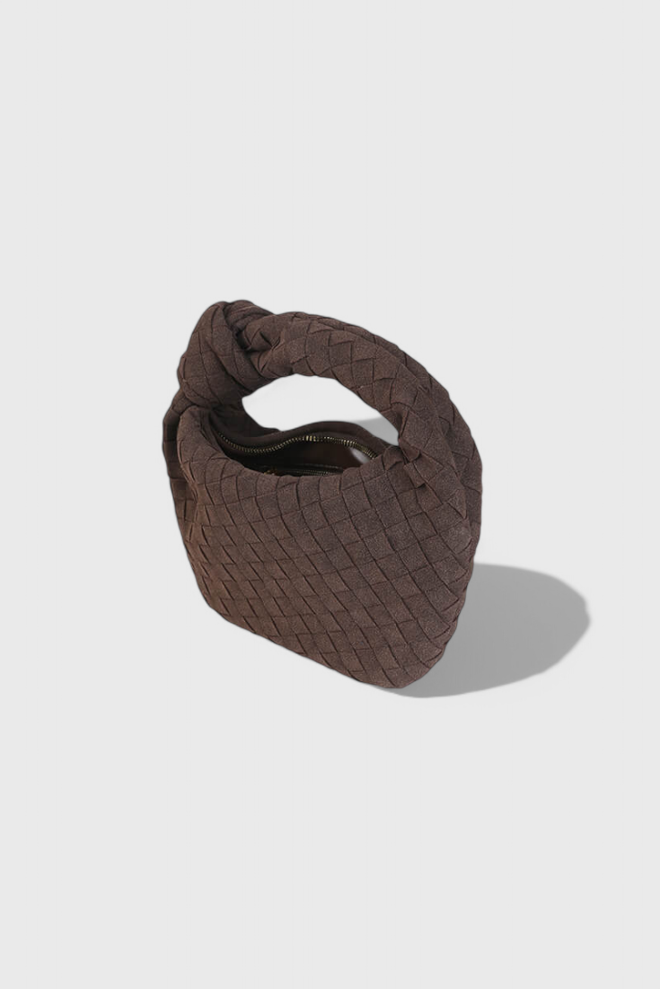 Sac Mini Remi Tissé avec Détail de Nœud