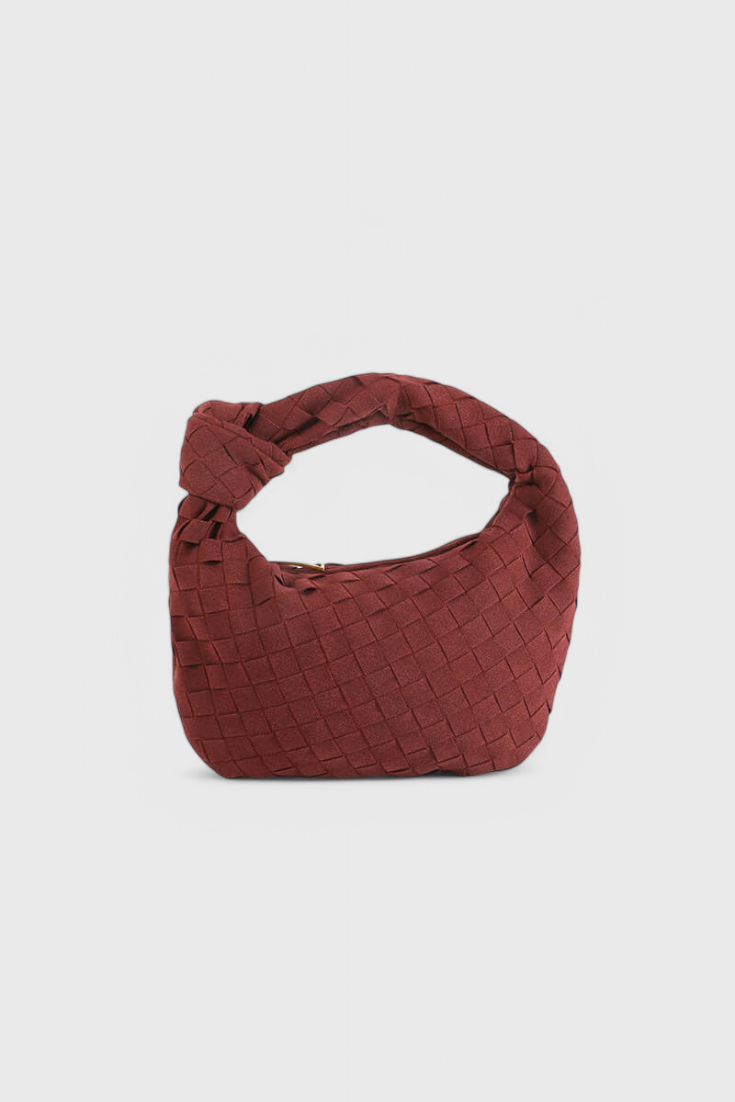 Sac Mini Remi Tissé avec Détail de Nœud