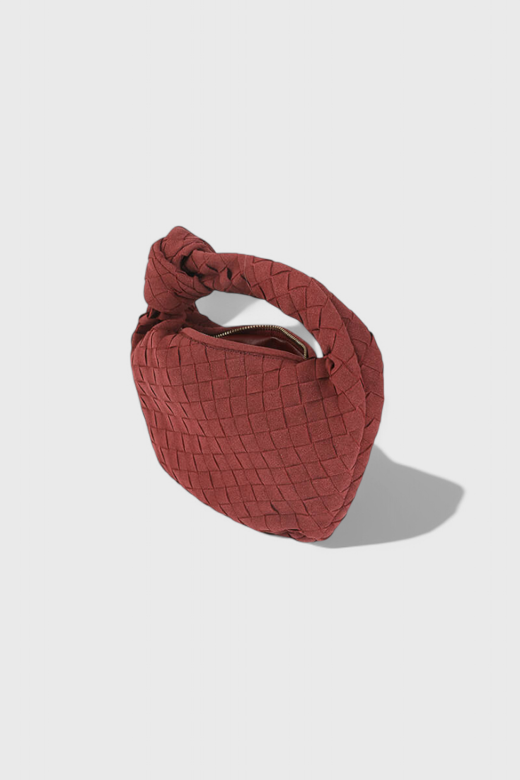 Sac Mini Remi Tissé avec Détail de Nœud