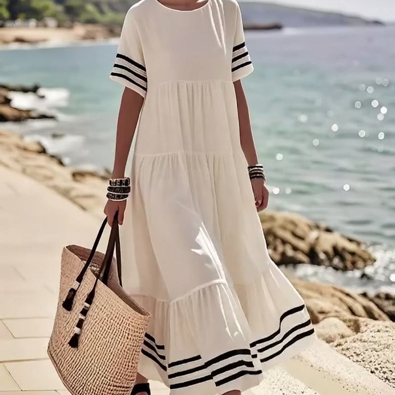 Robe Tendance Vacances Manches Courtes