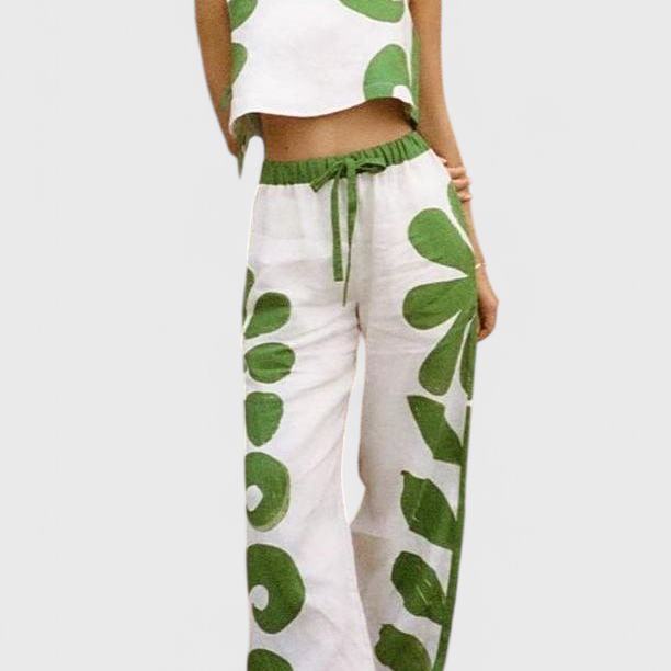 Ensemble Serafina Sans Manches Floral Boho