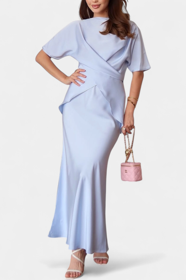 Veleda Ensemble de Top à Bretelles Croisées et Jupe Fluide